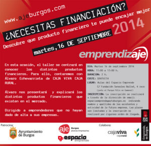 emprendizAJE Financiación de empresas - septiembre 2014