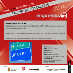 TALLER DE INICIACIÓN AL IVA E IRPF