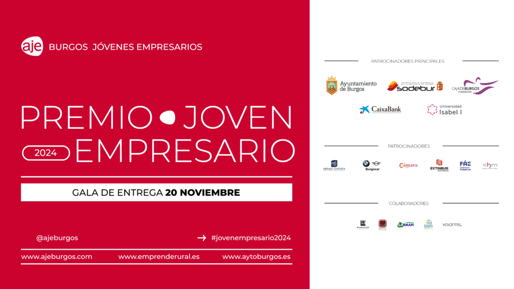 Finalistas PREMIO JOVEN EMPRESARIO BURGOS 2024